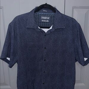 Denim & Flower Dark Blue Casual Button Down Shirt